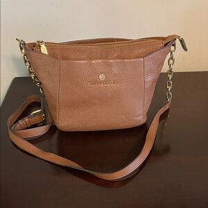 Vince Camuto Brown Leather Crossbody Bag